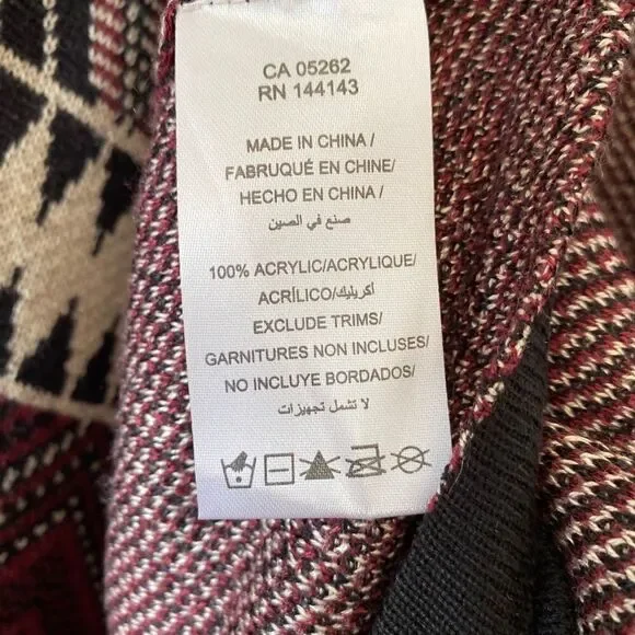 California Moon Rise Waterfall Aztec Cardigan - Picture 7 of 8